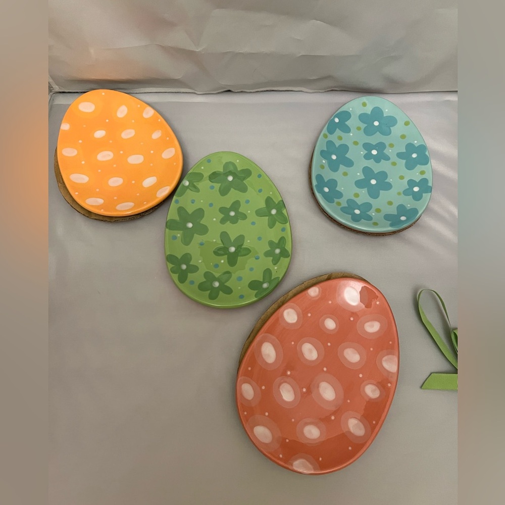 Demdaco Egg Shaped Plates.